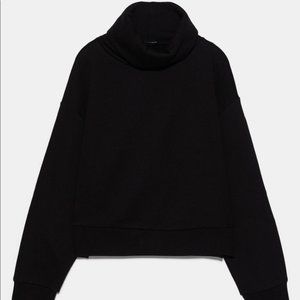 Zara black mock turtleneck